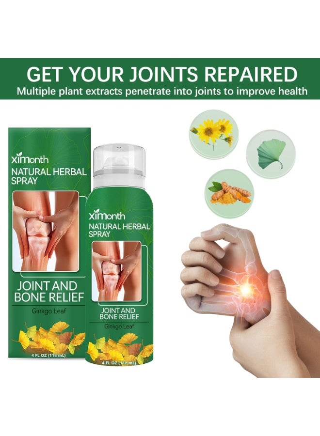 SYOSI Instant Pain Relief Herbal Spray, Joint Pain & Arthritis Relief Spray, Fast Sore Muscle Pain Relief, Natural Herbal Oil Spray for Joint Aid, 118ml - Image 5