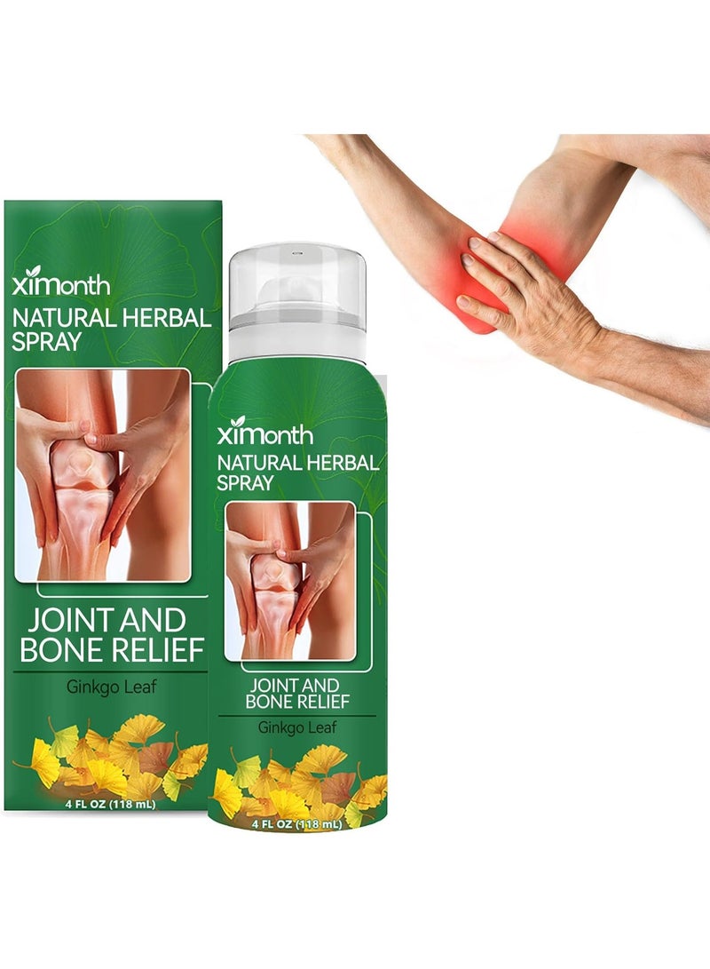 SYOSI Instant Pain Relief Herbal Spray, Joint Pain & Arthritis Relief Spray, Fast Sore Muscle Pain Relief, Natural Herbal Oil Spray for Joint Aid, 118ml - Image 1