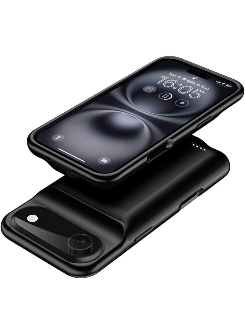 7000mAh Ultra-Slim Battery Case for iPhone 17 Air - Black - Image 2
