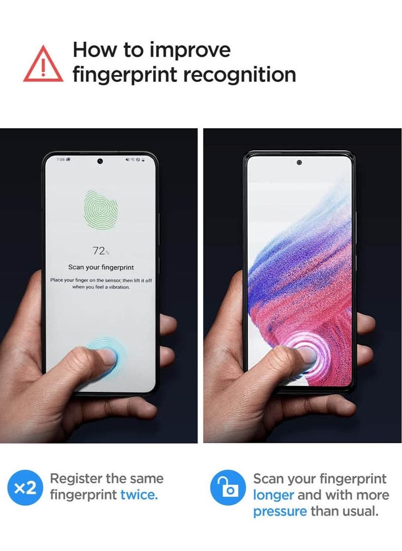 Spigen - Glastr Align Master Screen Protector with Easy Install Tray for Samsung Galaxy A53 5G - 2 Pack - Image 1
