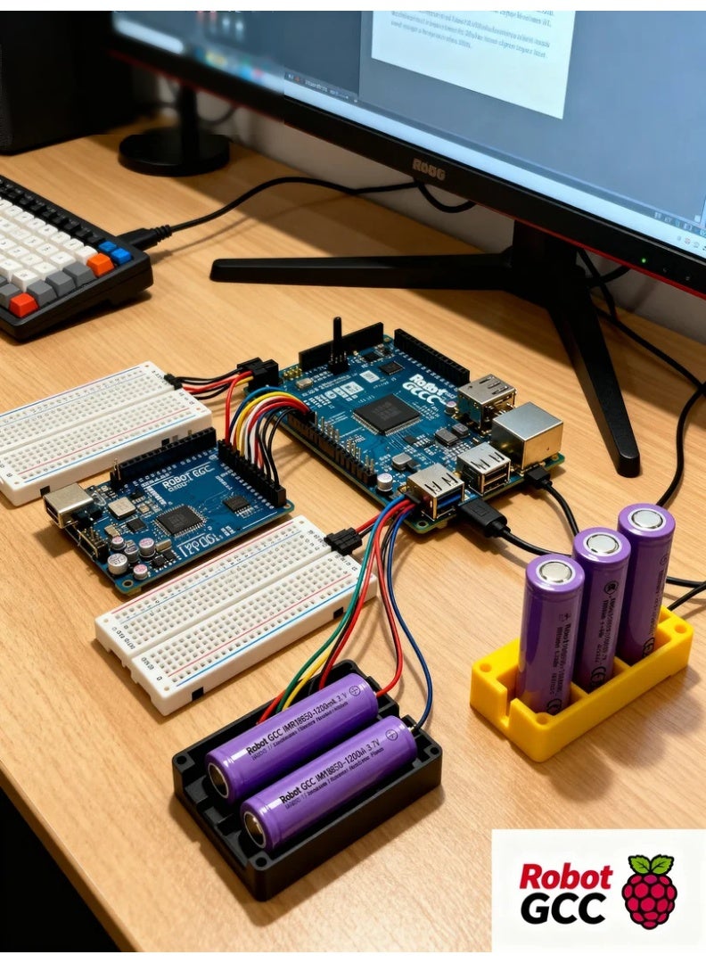 robotgcc 18650 Flat-Top 3.7V Li-ion Battery Pack – Ideal for Robotics Coding, IoT Development & Scientific Education | Includes Protective Box | UN38.3 / CE / RoHS Certified - Image 3