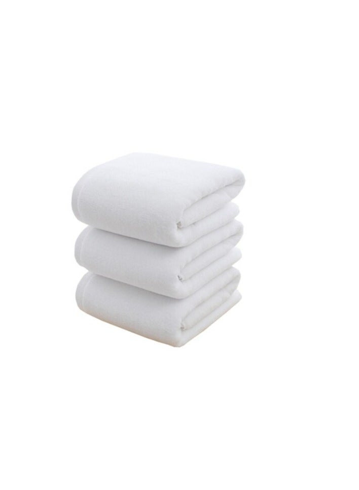 بروماس مناشف حمام قطن تركي 3 قطع أبيض 70x140 سم - Image 1