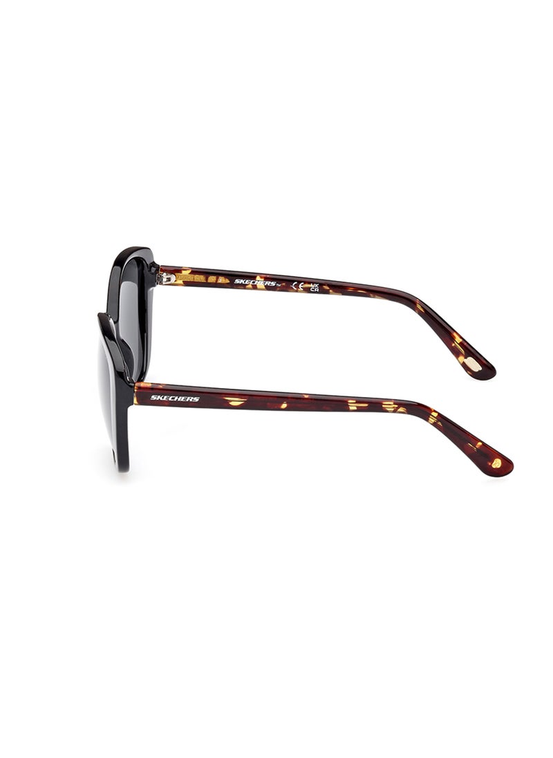 SKECHERS - Women's Polarized Rectangular Shape Sunglasses - SE626505D56 - Lens Size: 56 Mm - Image 1
