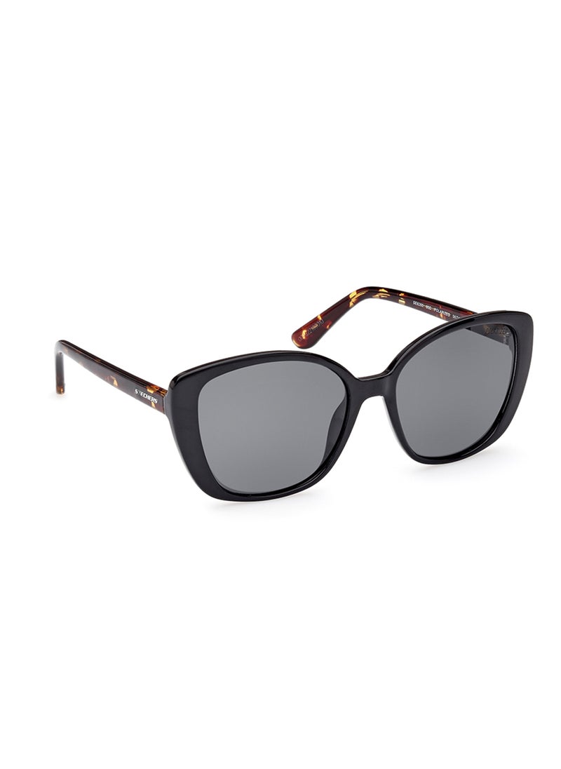 SKECHERS - Women's Polarized Rectangular Shape Sunglasses - SE626505D56 - Lens Size: 56 Mm - Image 1