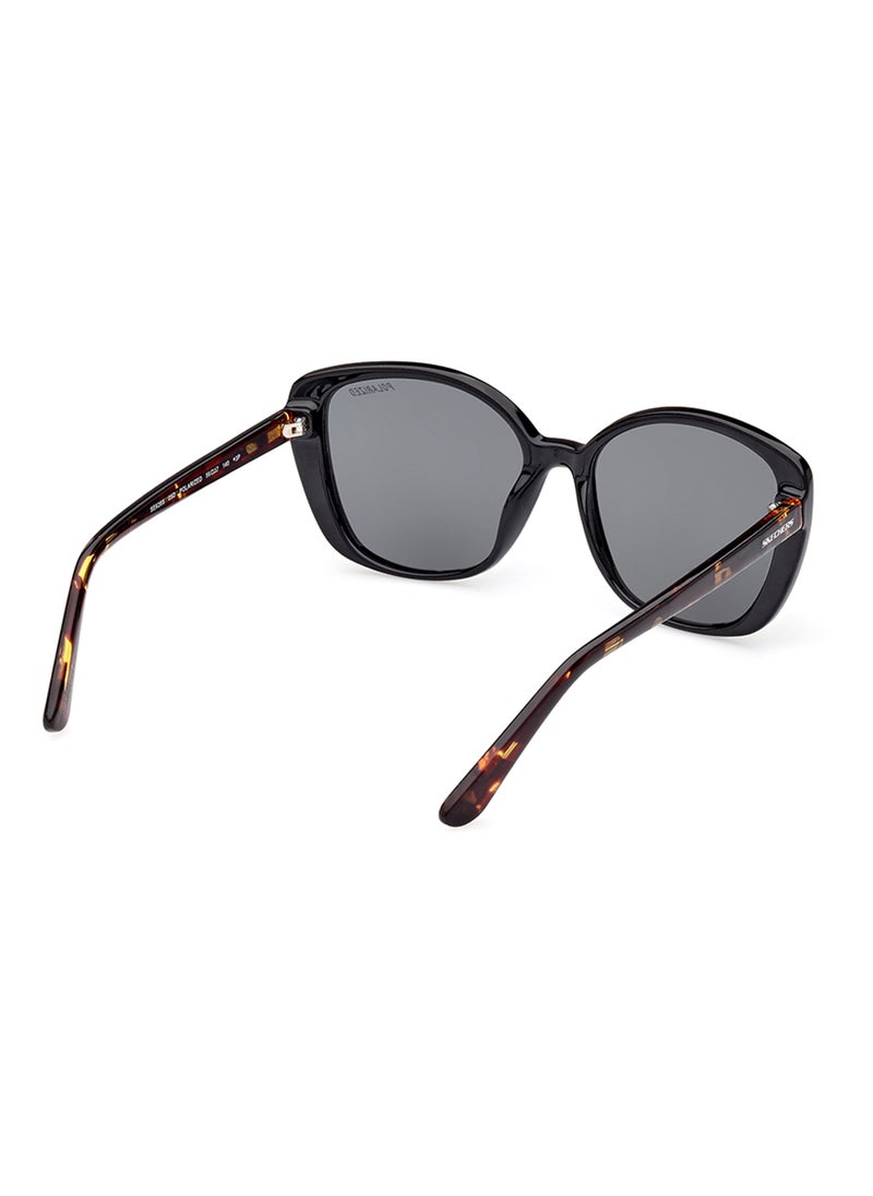 SKECHERS - Women's Polarized Rectangular Shape Sunglasses - SE626505D56 - Lens Size: 56 Mm - Image 1