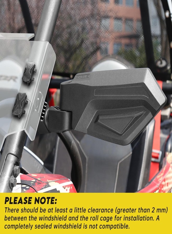 SHEJISI UTV Mirrors,The Spring Back Feature Allows Easy Reset After Fold,2024 New SXS Mirrors Side View for 1.5"-2.0" Roll Cage,Compatible with Polaris RZR,Can Am X3,Kawasaki Mule KRX,Honda Pioneer - Image 4