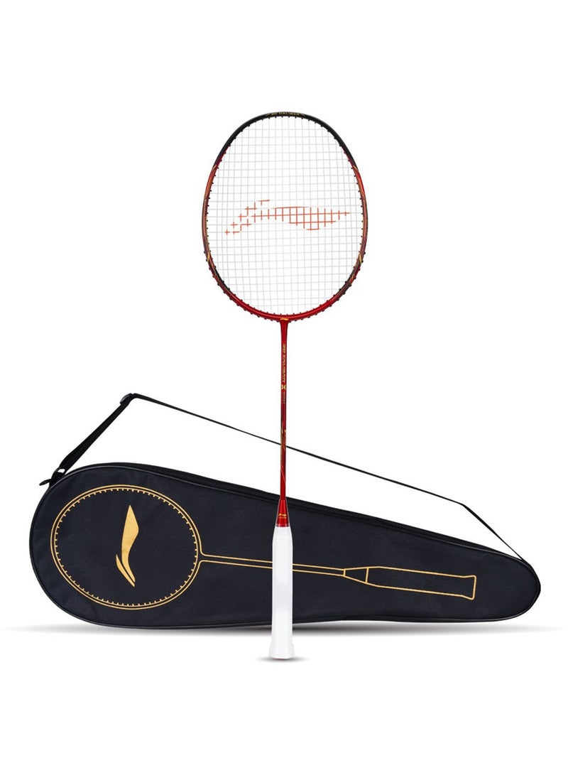 3D Calibar X Boost Badminton Racket - Dark Grey/Red (Strung)