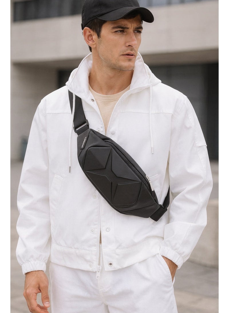 كيفية حقيبة خصر سوداء أنيقة للرجال والنساء - حقيبة سفر خفيفة الوزن ومقاومة للماء مع جيوب متعددة - مثالية للمشي لمسافات طويلة والجري والاستخدام اليومي - Image 2