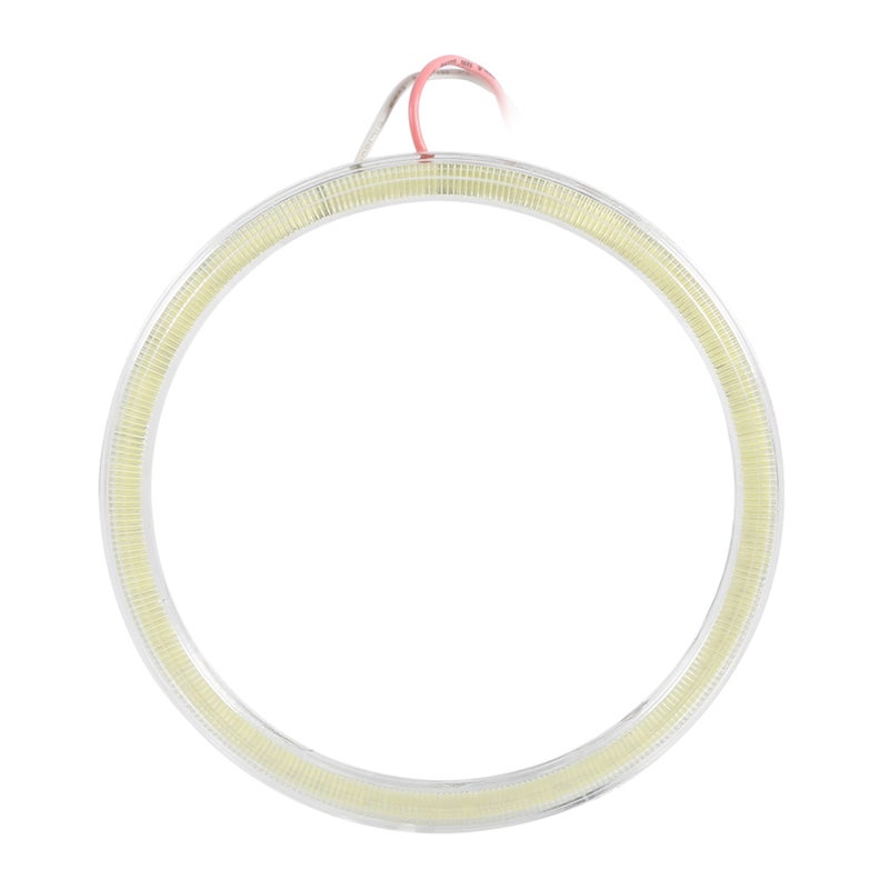 1pair Auto Halo Rings Angel Eye COB Chips Headlight DRL LED For Motorcycle Car 100mm - Image 1