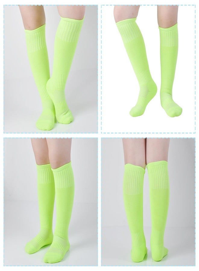 hakugoo Kids Soccer Socks Knee High Socks 7-10 Years Baseball Socks Softball Socks for Youth Boys Girls Toddler Red 2 Pairs (M) - Image 2