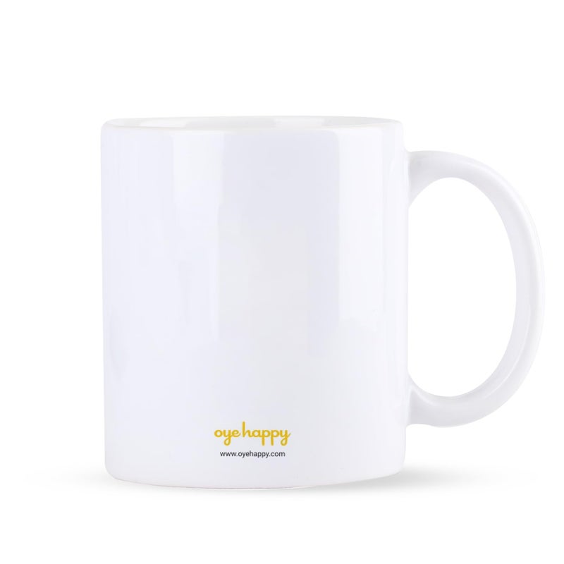 Oye Happy - Ek Hi Dil Hai Mug in Hindi - Funny & Romantic Gift - Cute Anniversary Gift for Husband/Wife- Best Birthday Gift - Coffee/Tea Mug for Boyfriend, Girlfriend, Him, Her - Image 2