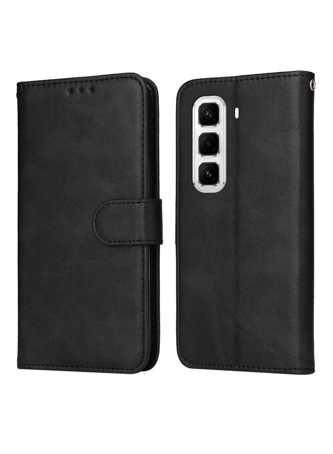 اس-توب جراب لهاتف Infinix Hot 50 Pro+ 4G جراب هاتف كلاسيكي من جلد العجل قابل للطي - Image 1