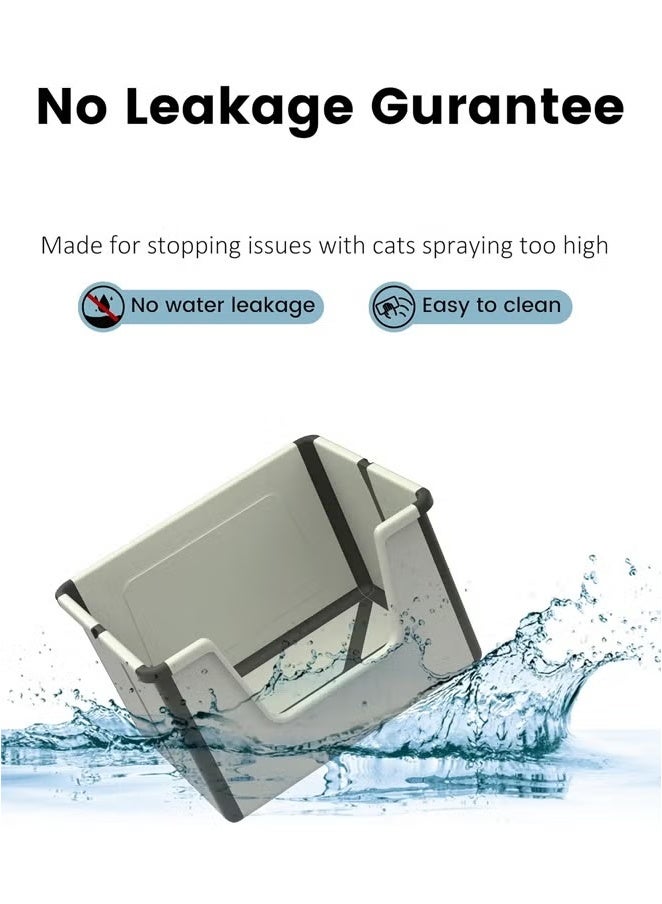 Cat Litter Box, Travel Cat Litter Box, Portable Cat Litter Box, Foldable High Side Low Entry Cat Litter Box, Open Top Cat Litter Tray, Travel Portable Cat Litter Box - Image 5
