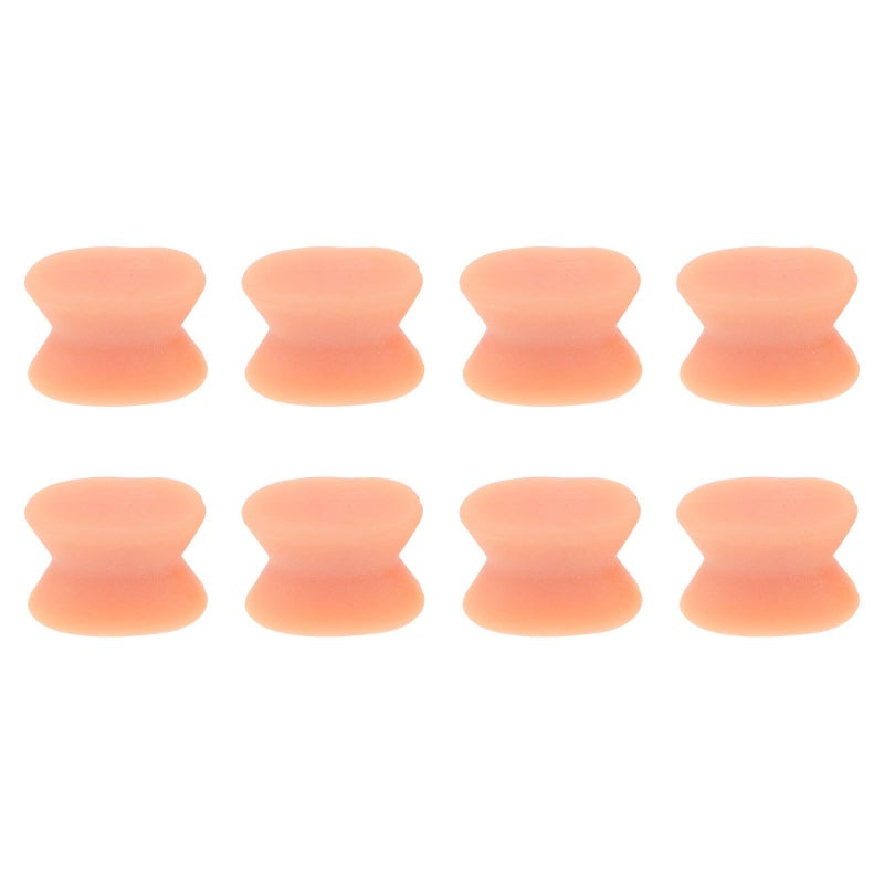 Light Brown Overlapping Toe Separator Hallux Valgus Bunion Corrector Straightener For Men And Women - Image 2
