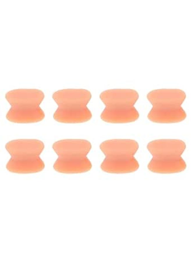 Light Brown Overlapping Toe Separator Hallux Valgus Bunion Corrector Straightener For Men And Women - Image 1