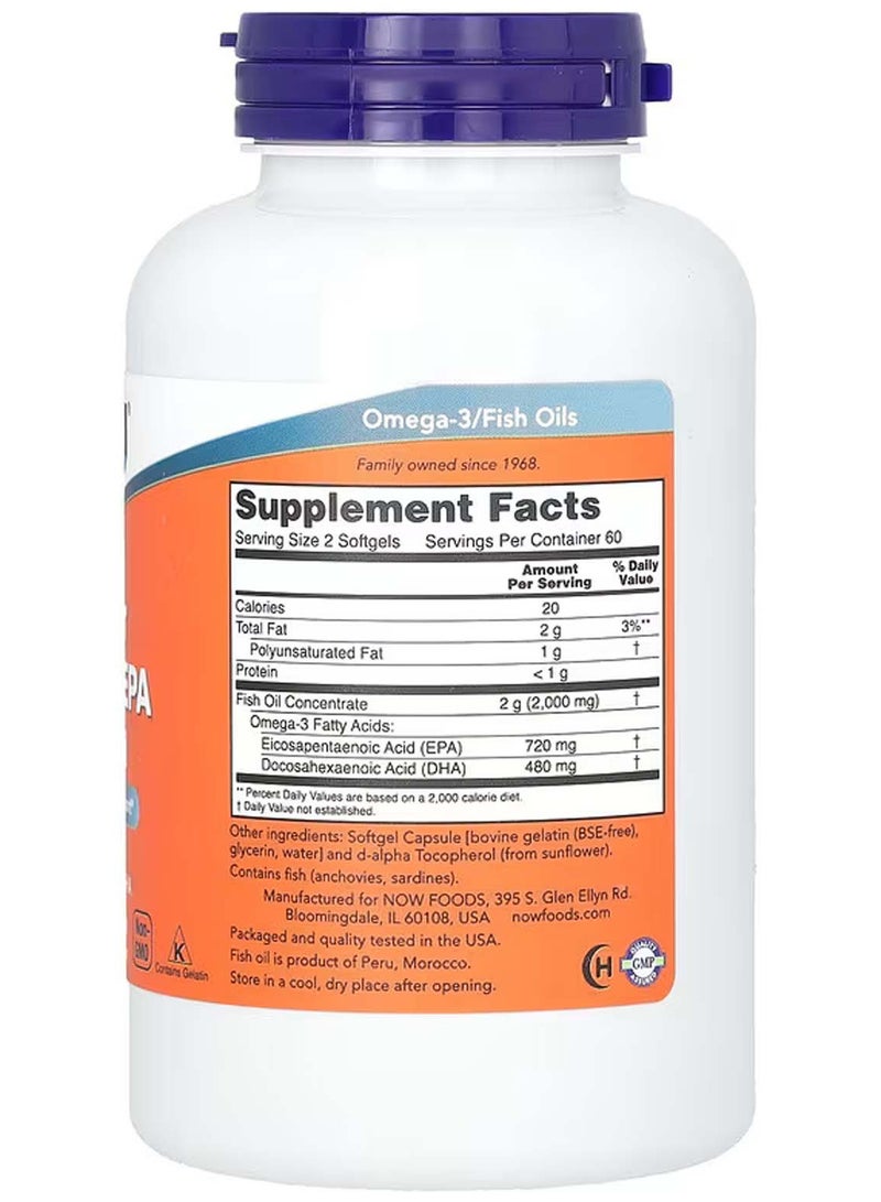 now Super Omega EPA Fish Oil - 120 Softgels - Image 2