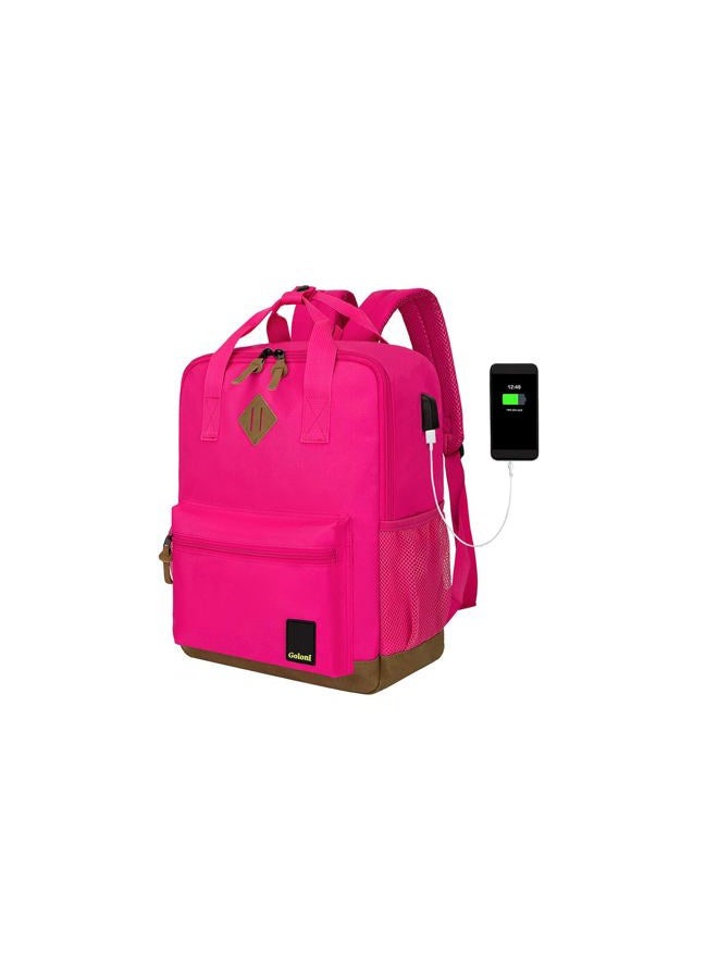 Goloni Laptop Backpack for Men Women,Travel Backpack Business Backpack with USB Port, Rose - Image 1