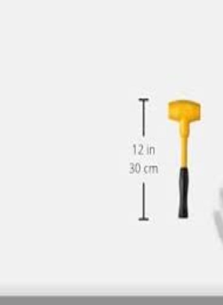 KNP KNP Multi-Use Rubber Hammer with a Plastic Handle is a versatile tool suitable for various applications in woodworking, construction, and general tasks.  - Image 2
