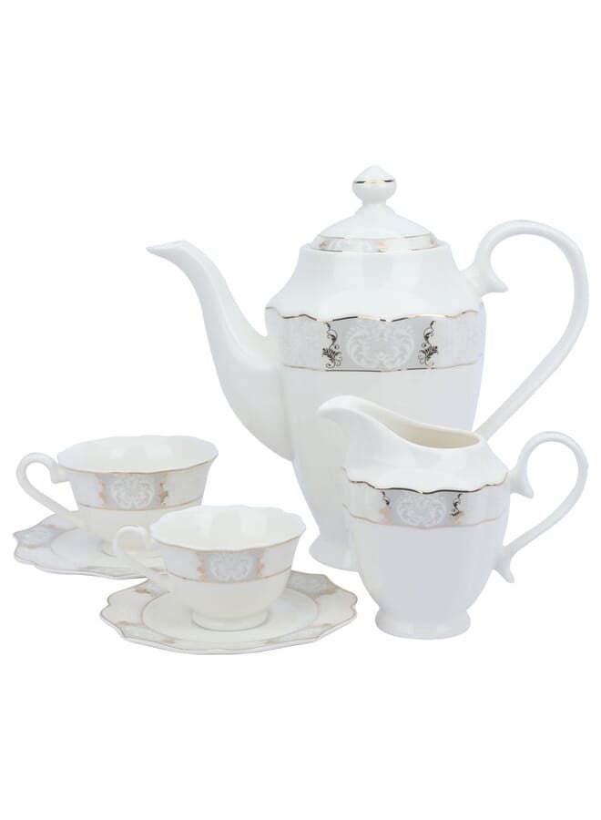 Alsaif Gallery Victoria Porcelain Dining Set With Gilded Pattern 166 Pieces - Image 2