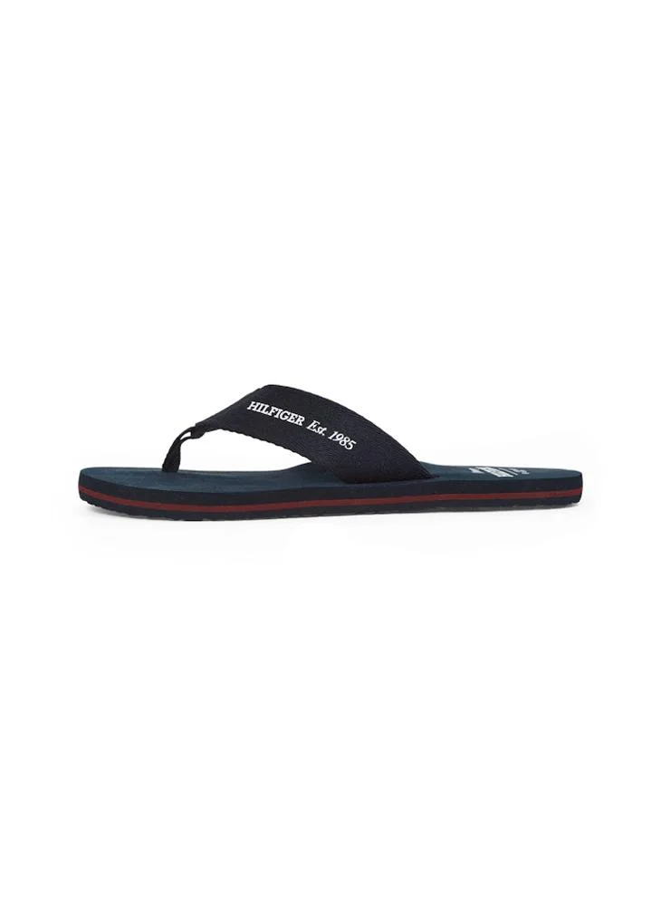 تومي هيلفيغر Monogram Detail Beach Flip Flops