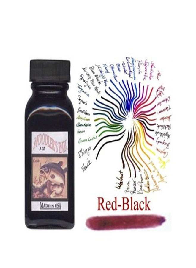 عبوات حبر نودلرز، حبر أحمر وأسود معبأ في زجاجات - ND-19019