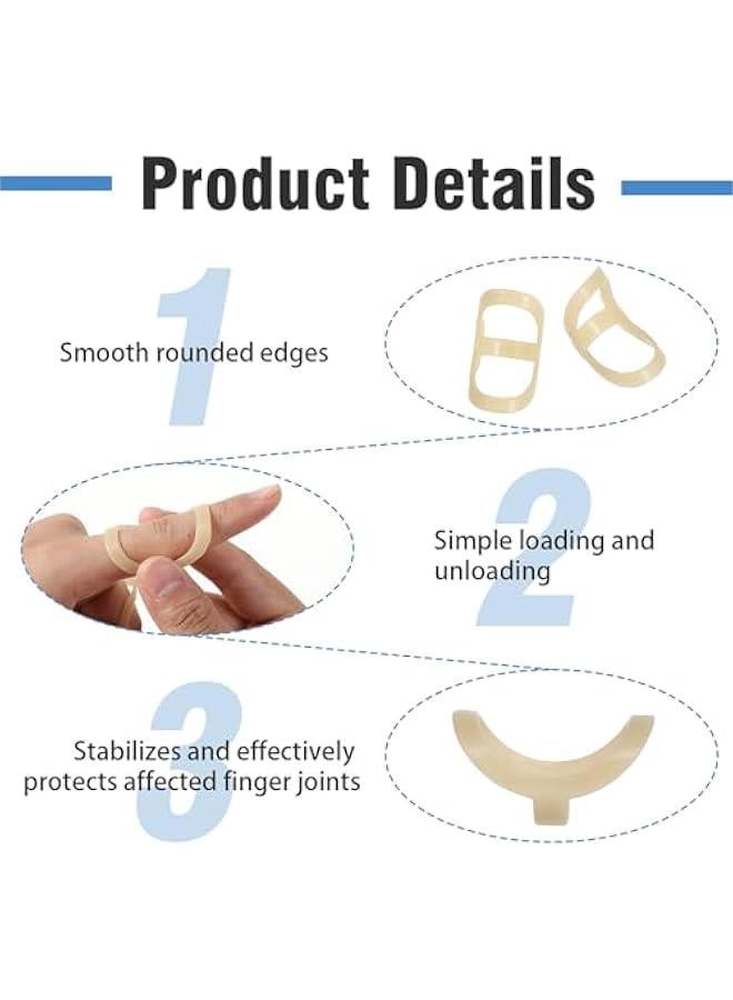 Generic 5Pcs Oval Finger Splints, Trigger Finger Splint Waterproof Mallet Finger Splint for Thumb Index Middle Pinky Ring Finger (Size 6,7,8,9,10)  - Image 5