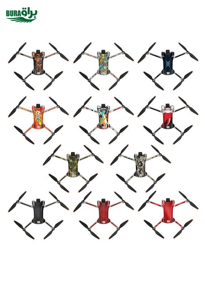BURAQ - Sunnylife Drone+Remote Control Protective Sticker For DJI Mini 3 Pro RC Version( Time Gate) - Image 1