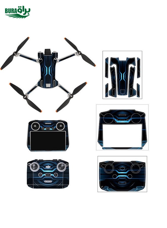 BURAQ - Sunnylife Drone+Remote Control Protective Sticker For DJI Mini 3 Pro RC Version( Time Gate) - Image 1