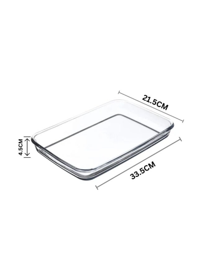 بوركام صينية فرن خبز مستطيلة من الزجاج وقوالب بوركام مكونة من قطعتين (3800 مل – 1900 مل) – صنع في تركيا - Image 5