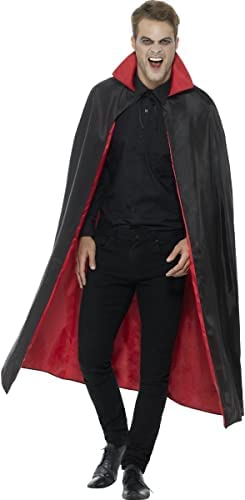 LUDALY Cotton Vampire Cape Adult Reversible Black And Red Cape - Image 3