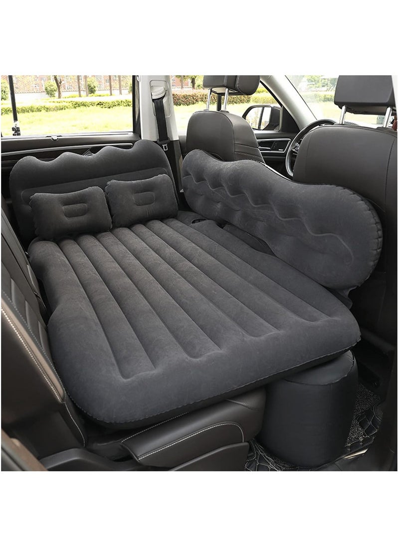 Arabest Car Air Mattress Travel Inflatable Back Seat Air Bed Cushion with Auto Pump and Two Pillows for SUV Vehicle Trunk Back Seat for Camping Hiking Travel  - Image 1