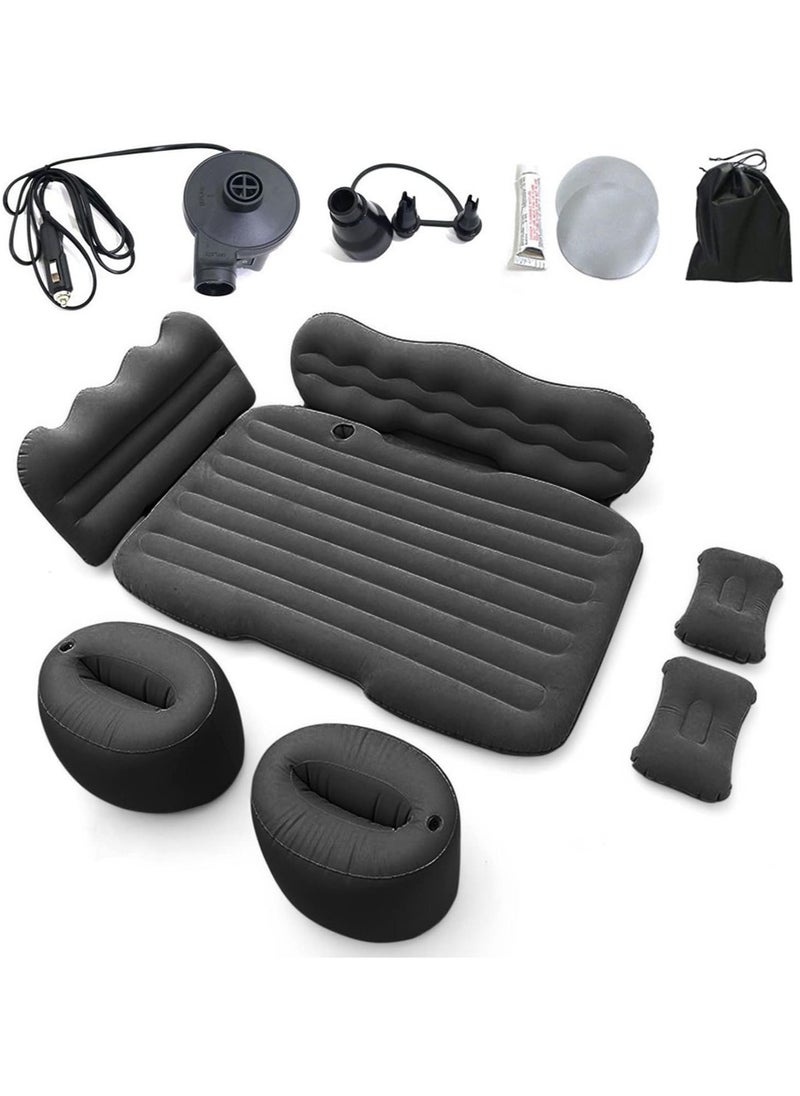 Arabest Car Air Mattress Travel Inflatable Back Seat Air Bed Cushion with Auto Pump and Two Pillows for SUV Vehicle Trunk Back Seat for Camping Hiking Travel  - Image 2
