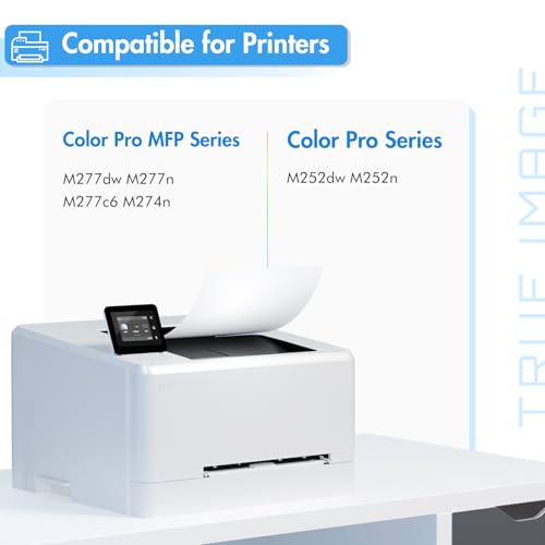 TRUE IMAGE Compatible Toner Cartridge Replacement for HP 201X CF400X 201A CF400A Color Laserjet Pro MFP M277dw M277c6 M252dw M252n M252 M277 M277n 277dw Ink Printer (Black, 2-Pack) - Image 2