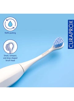 CURAPROX رأس فرشاة الأسنان Curaprox Hydrosonic Pro "Sensitive"، قطعتان - رؤوس فرشاة الأسنان الكهربائية Curaprox / رؤوس فرشاة الأسنان البديلة - عبوة من قطعتين  - Image 4