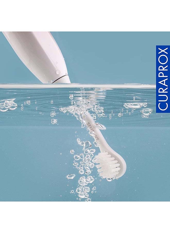 CURAPROX رأس فرشاة الأسنان Curaprox Hydrosonic Pro "Sensitive"، قطعتان - رؤوس فرشاة الأسنان الكهربائية Curaprox / رؤوس فرشاة الأسنان البديلة - عبوة من قطعتين  - Image 5