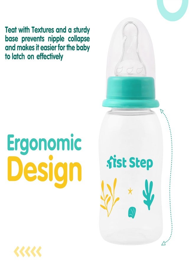 1st Step BPA Free Baby Feeding Bottle with Anti-Colic Nipple (Green, 375 ml) - Image 4