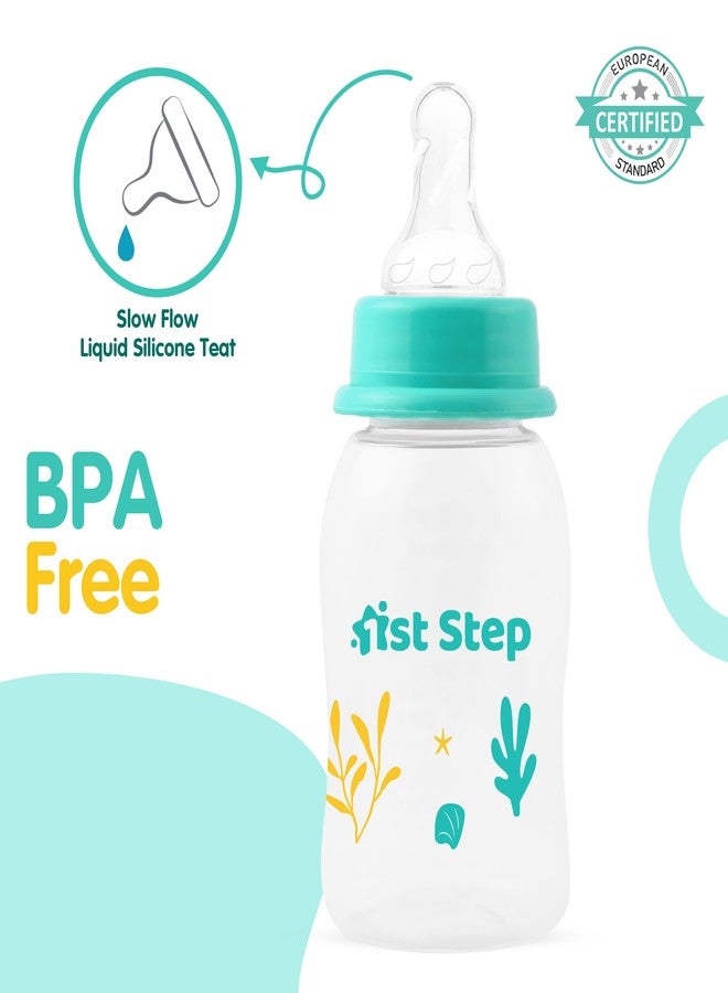 1st Step BPA Free Baby Feeding Bottle with Anti-Colic Nipple (Green, 375 ml) - Image 2