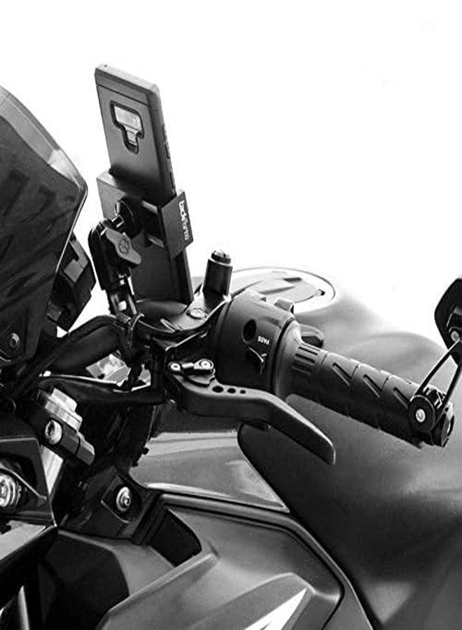Tackform Metal Motorcycle Mount for Phone - [Enduro Series] - NO SLINGS NEEDED. Rock solid grip on any smartphone including regular and Plus sized iPhone and Samsung devices. - Image 2