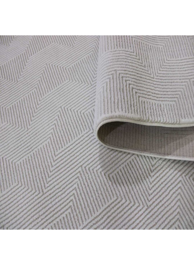 HANDPICKED FURNITURE Ultra Soft Area Carpets For Bed Room Living Room And Dining Room Anti-Slip Floor Carpets Easy To Clean 100 X 200 Cm 33 X 66 Ft Cream - Image 4