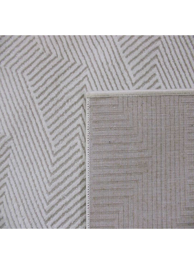 HANDPICKED FURNITURE Ultra Soft Area Carpets For Bed Room Living Room And Dining Room Anti-Slip Floor Carpets Easy To Clean 100 X 200 Cm 33 X 66 Ft Cream - Image 5