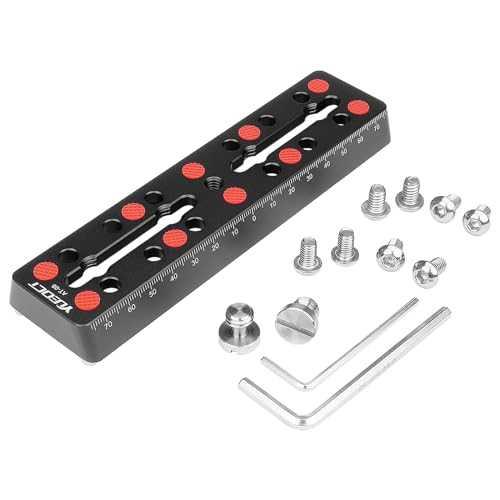 YUEOCT 160mm/6.3" Telescope Rail Bar Vixen Style Dovetail Mounting Plate, with M6 1/4" 3/8" Camera Screw for Telescope Saddle Mount Base OTA Equatorial Head Tripod Adapter Sky Astrophotography - Image 1