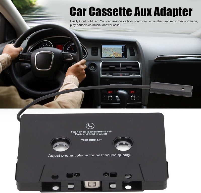Bewinner Car Cassette Player Adapter, Car Audio Bluetooth 5.0 Cassette Receiver Support Volume Control, Hands Calling, Bluetooth Adapter for Smartphone, Tablet, Car Stereo, Speaker - Image 2
