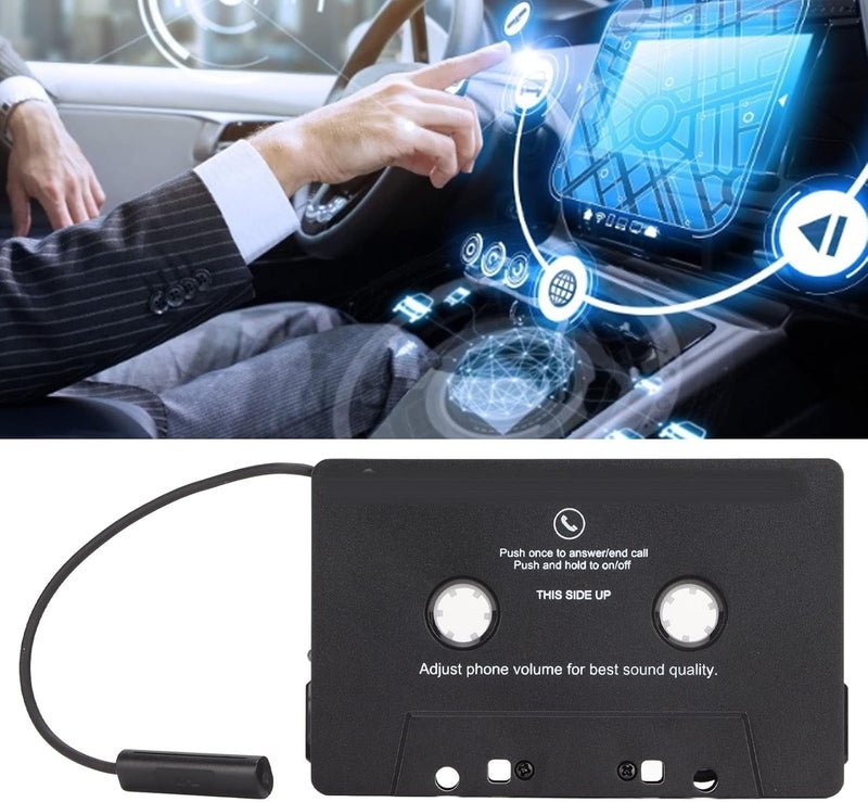 Bewinner Car Cassette Player Adapter, Car Audio Bluetooth 5.0 Cassette Receiver Support Volume Control, Hands Calling, Bluetooth Adapter for Smartphone, Tablet, Car Stereo, Speaker - Image 3