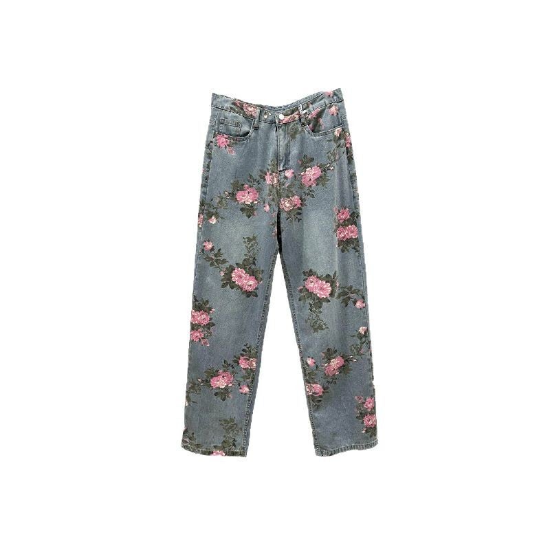 Unisex Classic Denim Jeans Loose Fit Daily Outdoor Wear - Image 5