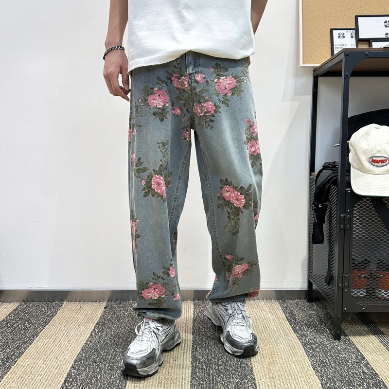 Unisex Classic Denim Jeans Loose Fit Daily Outdoor Wear - Image 2