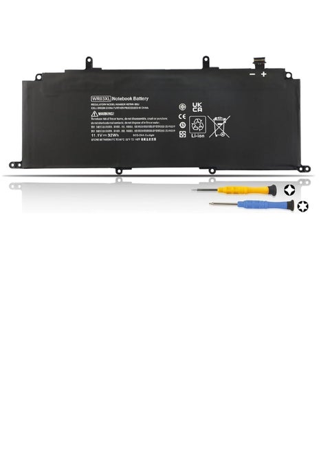 11.1V 32Wh/3-Cell WR03XL Laptop battery compatible for HP Split 13 x2 13-m 13-m000 13-m100 13-m200 Detachable Pavilion 13 x2 AMD 13-p 13-p000 13-p100 2-in-1 Tablet Series 13-m100la 13-m210dx
