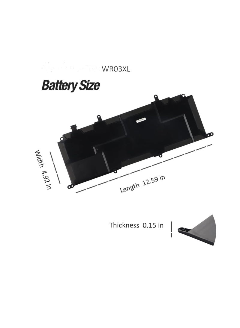 11.1V 32Wh/3-Cell WR03XL Laptop battery compatible for HP Split 13 x2 13-m 13-m000 13-m100 13-m200 Detachable Pavilion 13 x2 AMD 13-p 13-p000 13-p100 2-in-1 Tablet Series 13-m100la 13-m210dx