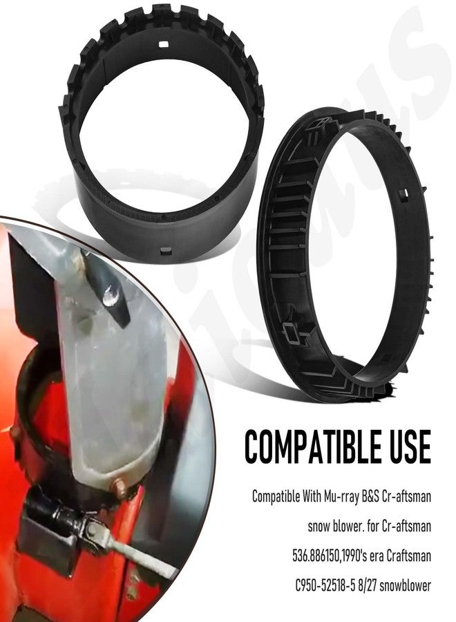 Haiouus حلقة تثبيت Haiouus 585193MA 337227MA متوافقة مع حلقة تثبيت Murray B&S Craftsman الخارجية والداخلية لقناة منفاخ الثلج - Image 4