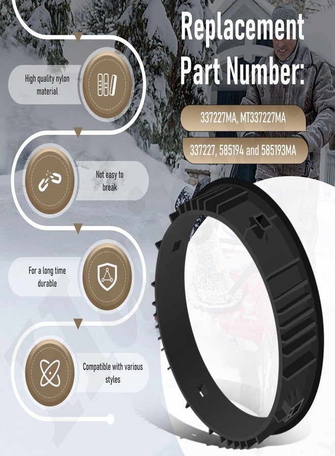 Haiouus حلقة تثبيت Haiouus 585193MA 337227MA متوافقة مع حلقة تثبيت Murray B&S Craftsman الخارجية والداخلية لقناة منفاخ الثلج - Image 3