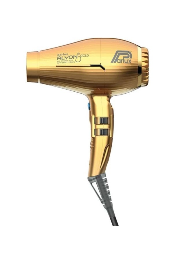 Parlux ALYON Hair Dryer Air Ionizer Tech [European Plug 220V] Gold Edition 1unit - Image 1